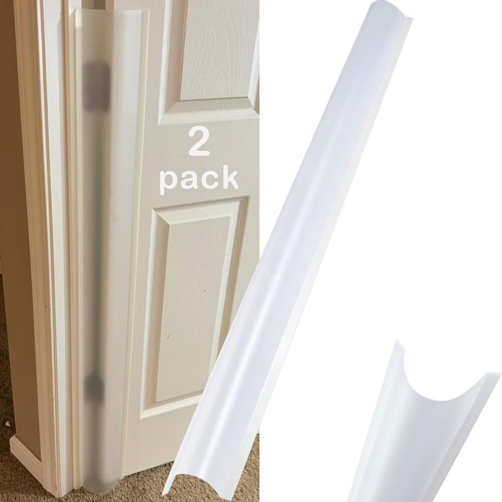 2PCS Baby Proofing Door Finger Pinch Protector Clear Door Jam Shield for Child S